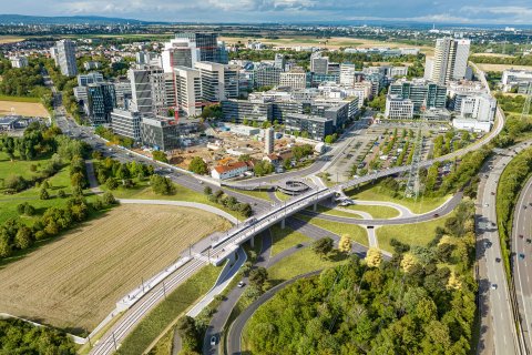 Vogelperspektive Eschborn | RTW | PfA Nord