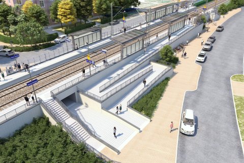 Bauschild Stadtpark | RTW | PfA Mitte