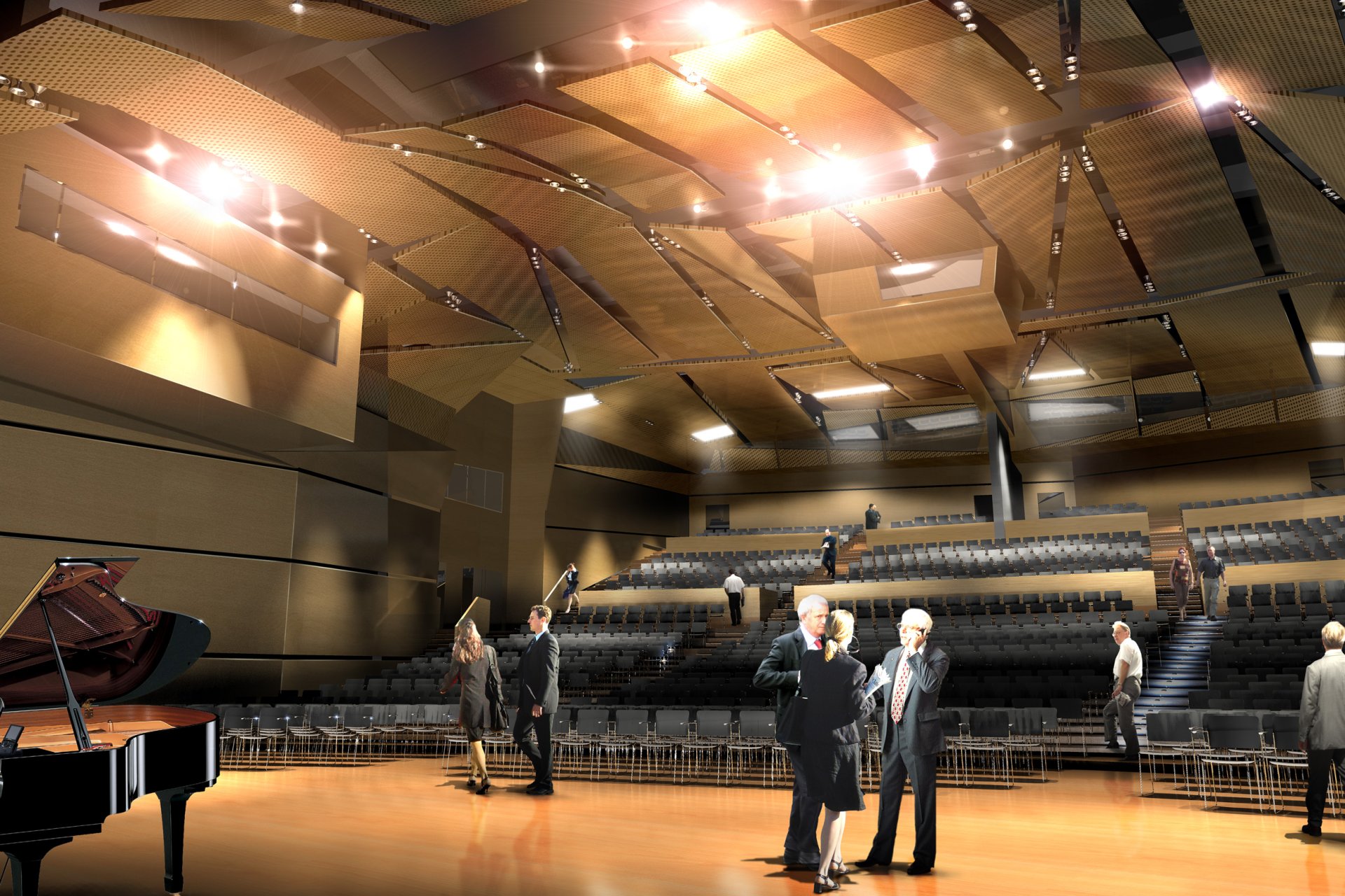 3D-Visualisierung darmstadtium Saal 3D-Visualisierung darmstadtium Saal