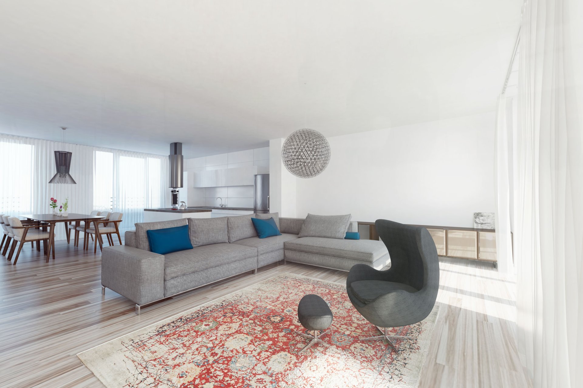 3D-Visualisierung Penthouse-Wohnung 3D-Visualisierung Penthouse-Wohnung