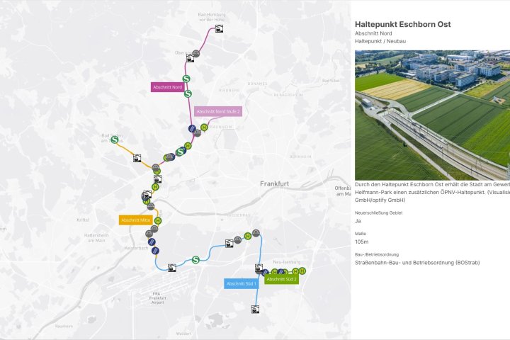 Interaktive Karte der RTW | Informationssystem
