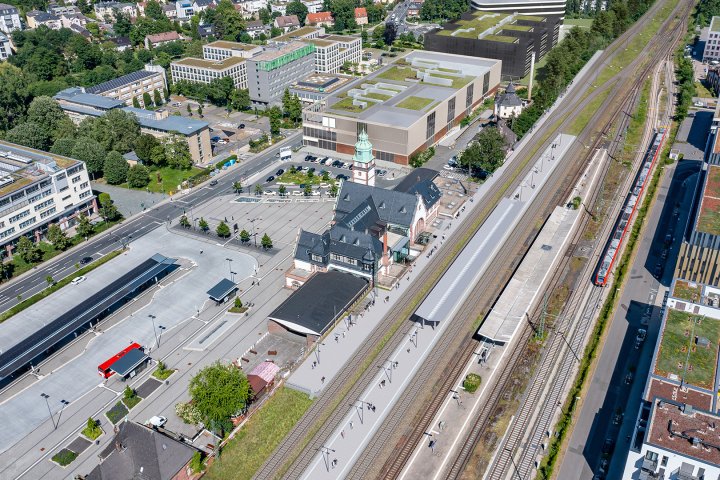 Planung Bahnhof U-Bahn und Stadtbahn | Fotomontagen