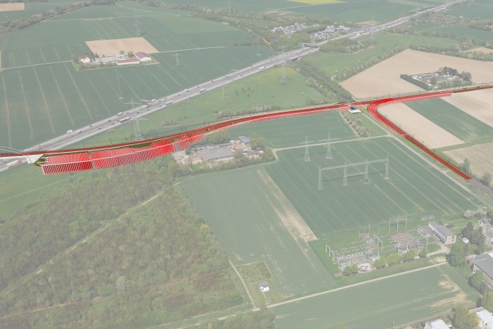 Tiefbau Errichtung Bahnlinie | 3D-Modellierung und Visualisierung