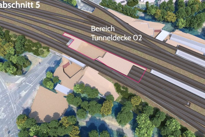 Bauablauf Errichtung Tunnelbauwerk | Animation