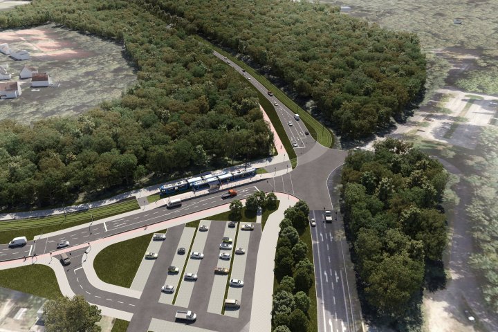 Neuplanung Straßenbahn | 3D-Modellierung und Visualisierung