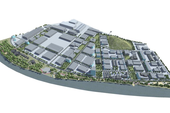 Konversion Industriestandort | Online Echtzeit-Simulation mit WebGL